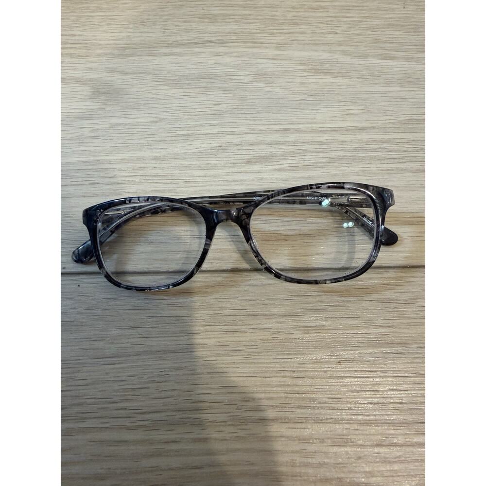 Karen Kane Petites NIGHT OWL Eyeglasses Black Pattern / Clear 49-16-135 Full Rim